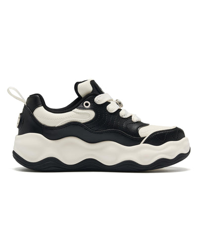 04845-009-M | MEN'S PALLAPEARL CHUNKY SNEAKERS | BK/WT/WT