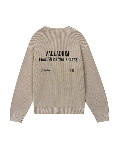 1010563-031 | MEN'S LOOSE FIT DROPPED SHOULDERS COTTON SWEATER | FLINT GRAY