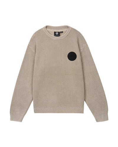1010563-031 | MEN'S LOOSE FIT DROPPED SHOULDERS COTTON SWEATER | FLINT GRAY