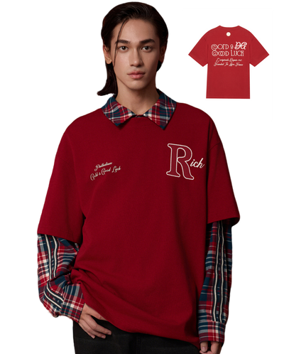 1011270-611 | MEN'S RICH LOGO T-SHIRT | SUN-DRIED TOMATO
