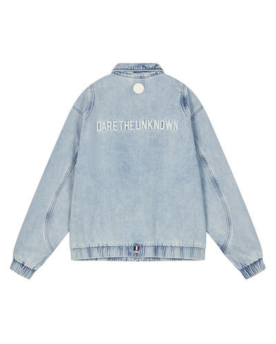 1011285-070 | MEN'S PALLADIUM LOGO DROPPED SHOULDER DENIM JACKET | NORTHERN DROPLET