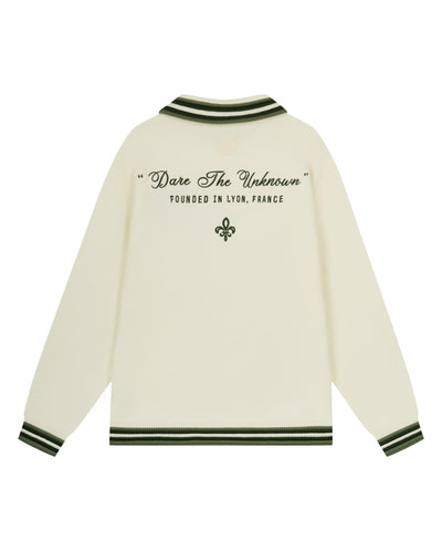 1011287-232 | MEN'S TENNIS CLUB HALF-ZIP POLO SWEATSHIRT | VANILLA ICE