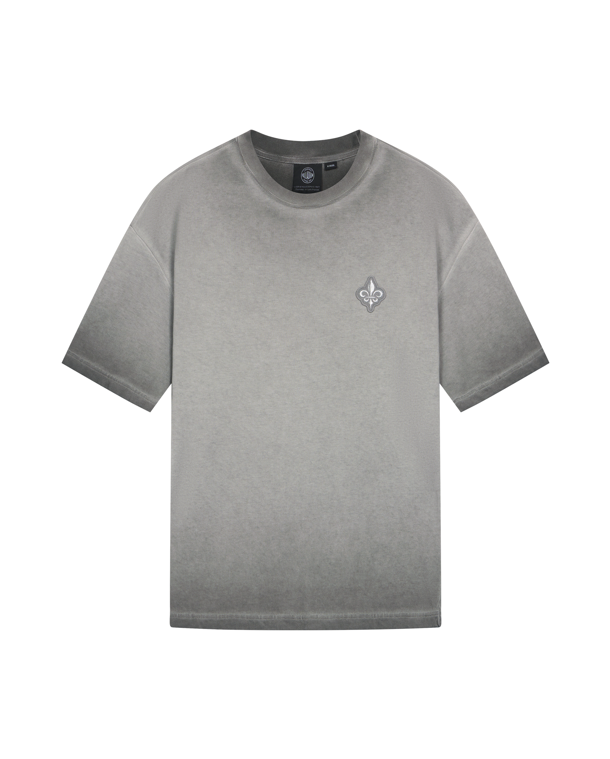 1011314-065 | MEN'S EMBROIDERED IRIS LOGO WASHED COTTON T-SHIRT | PALOMA