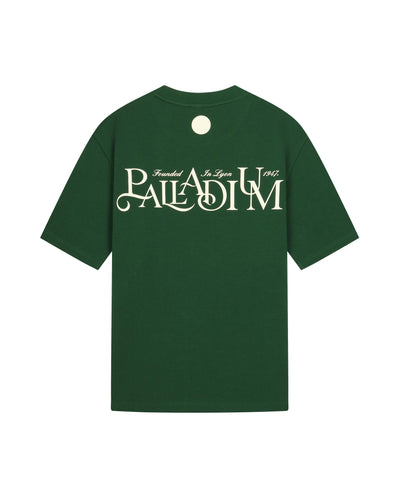 1011346-375 | MEN'S PALLADIUM LOGO LOOSE FIT T-SHIRT | BLACKISH GRN