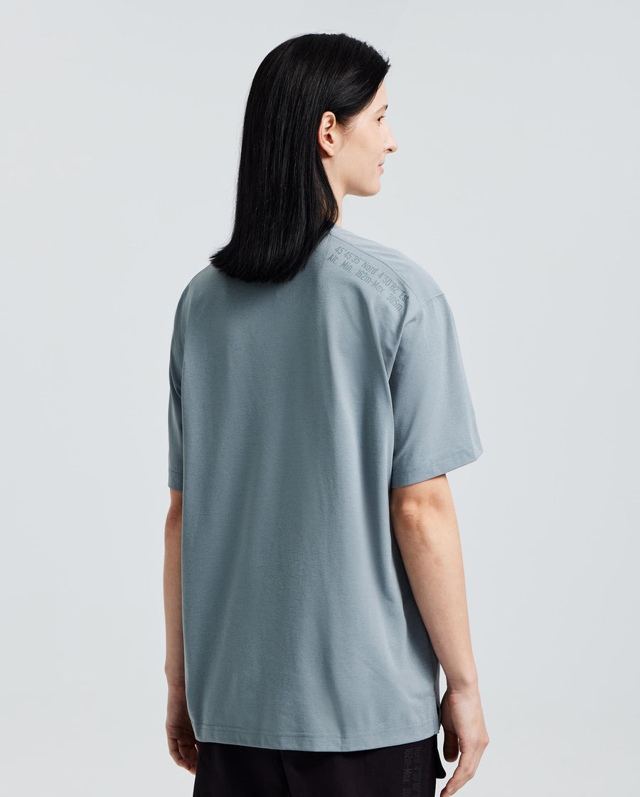 1011535-469 | MEN'S PALLADIUM LOGO T-SHIRT | BLUE GREY
