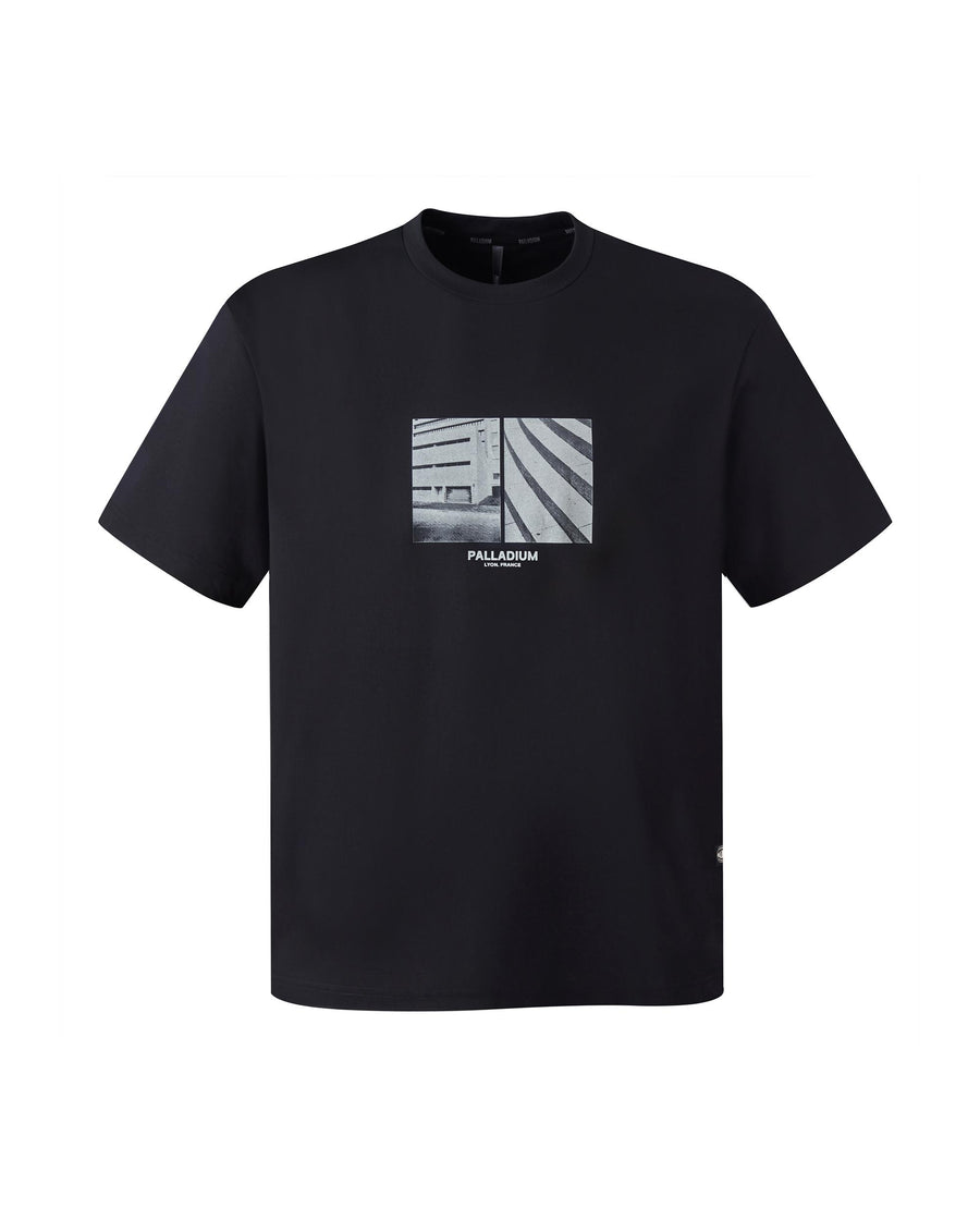 1011709-008 | MEN'S URBAN THEME PRINTED T-SHIRT | BLACK