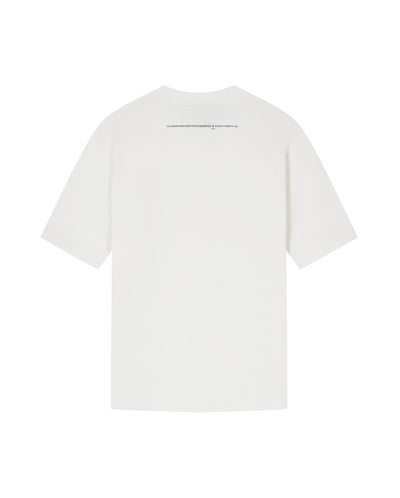 1011778-262 | MEN'S THEME PRINTED LOOSE FIT COTTON T-SHIRT | MARSHMALLOW