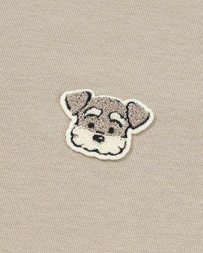 1011787-031 | MEN'S SCHNAUZER LOGO LOOSE FIT COTTON T-SHIRT | FLINT GRAY