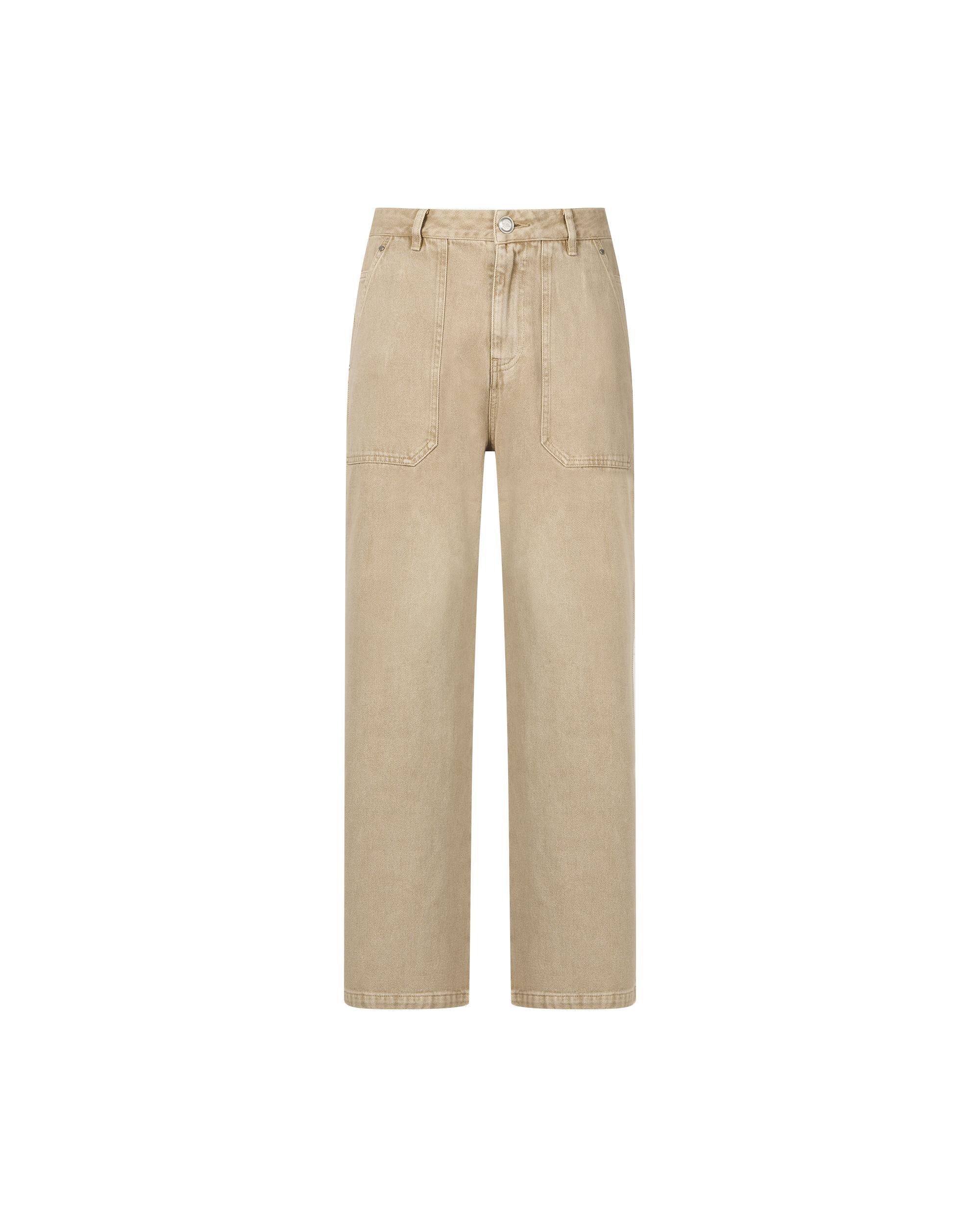 1011826-158 | MEN'S LOOSE FIT CARGO JEANS | MILK TEA