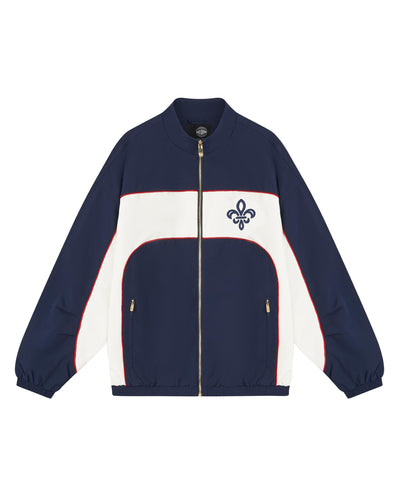 1011858-453 | MEN'S IRIS LOGO COLOR BLOCKS LOOSE FIT JACKET | MARITIME BLUE