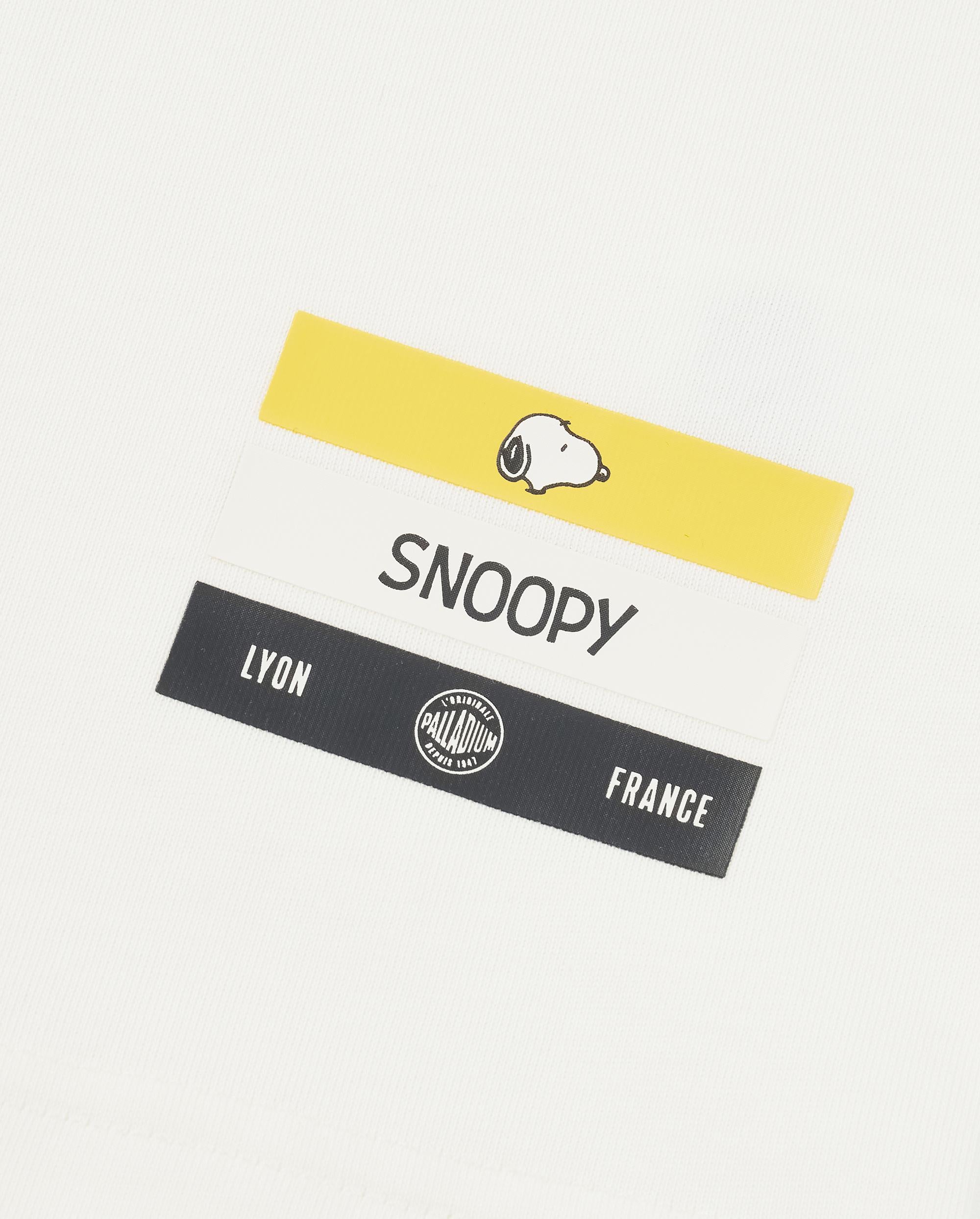 1012420-262 | PALLADIUM X SNOOPY LOGO LOOSE FIT COTTON T-SHIRT | MARSHMALLOW