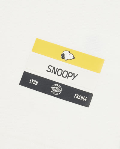 1012420-262 | PALLADIUM X SNOOPY LOGO LOOSE FIT COTTON T-SHIRT | MARSHMALLOW