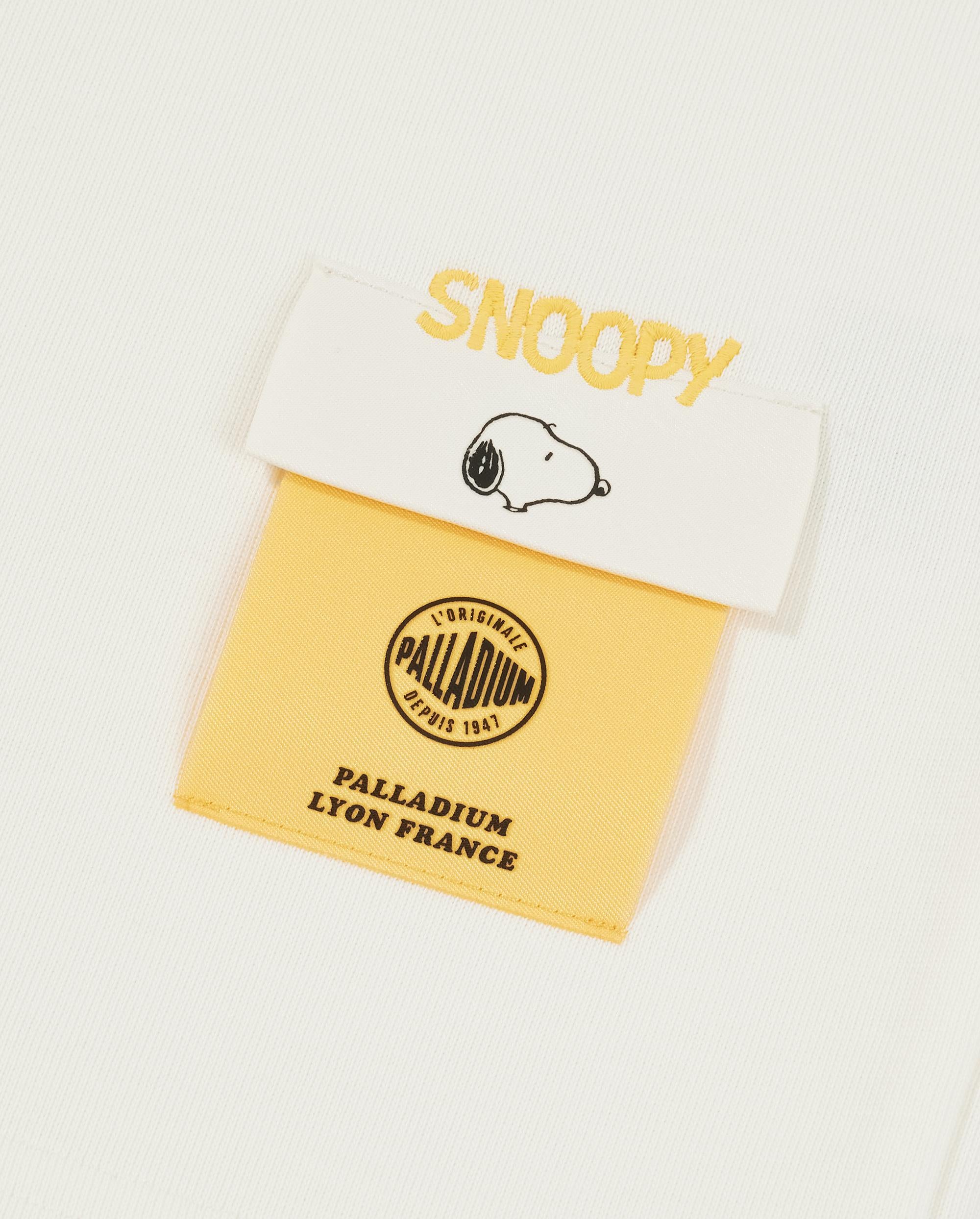 1012432-262 | PALLADIUM X SNOOPY LOGO LOOSE FIT COTTON T-SHIRT | MARSHMALLOW