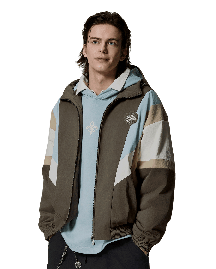 1012755-246 | MEN'S LOGO LOOSE FIT COLOR BLOCKS HOODED JACKET | CANTEEN