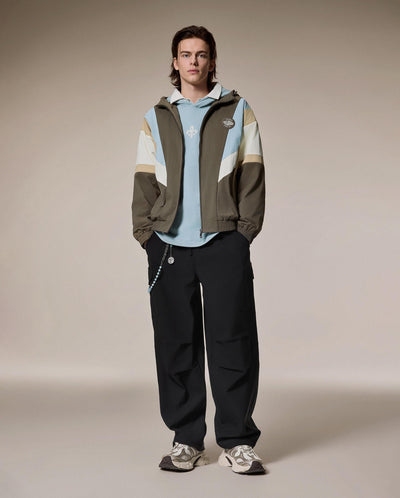 1012755-246 | MEN'S LOGO LOOSE FIT COLOR BLOCKS HOODED JACKET | CANTEEN