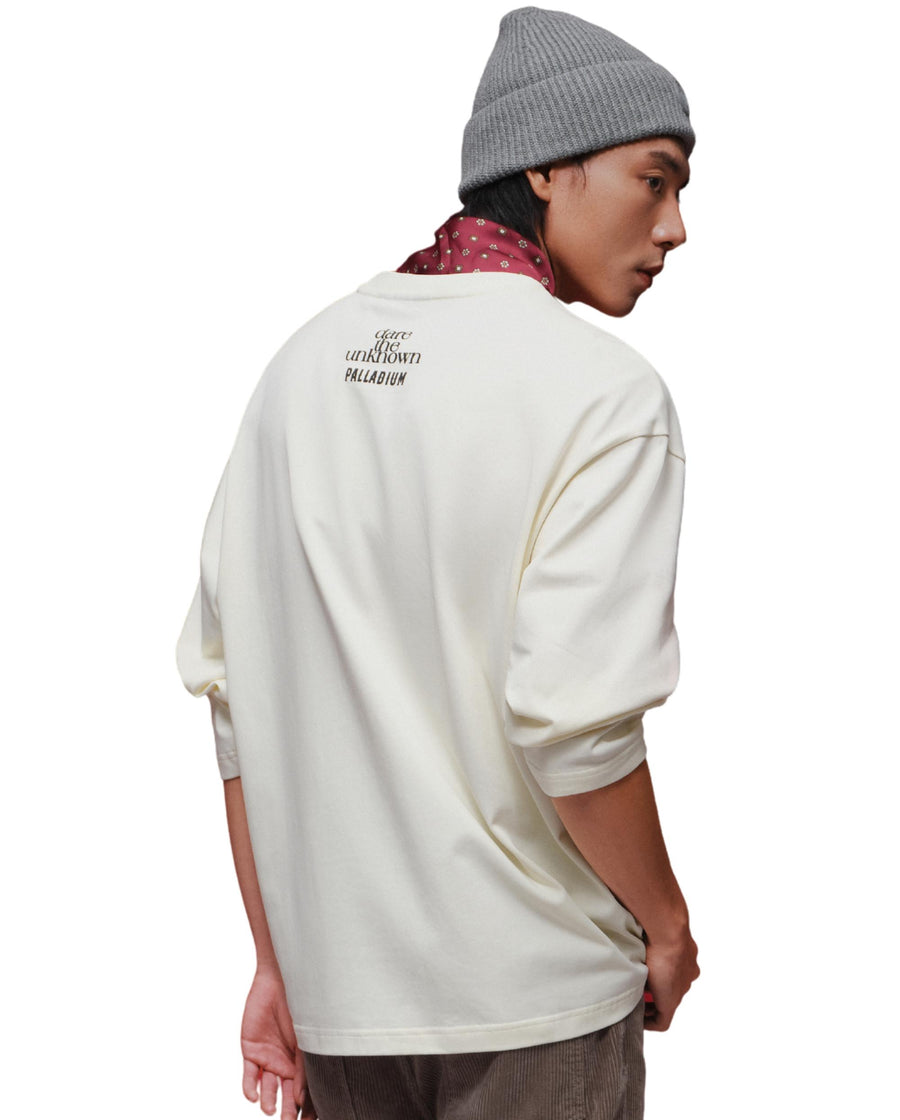 1012781-232 | MEN'S CNY PRINTED LOOSE FIT LONG SLEEVES T-SHIRT | VANILLA ICE