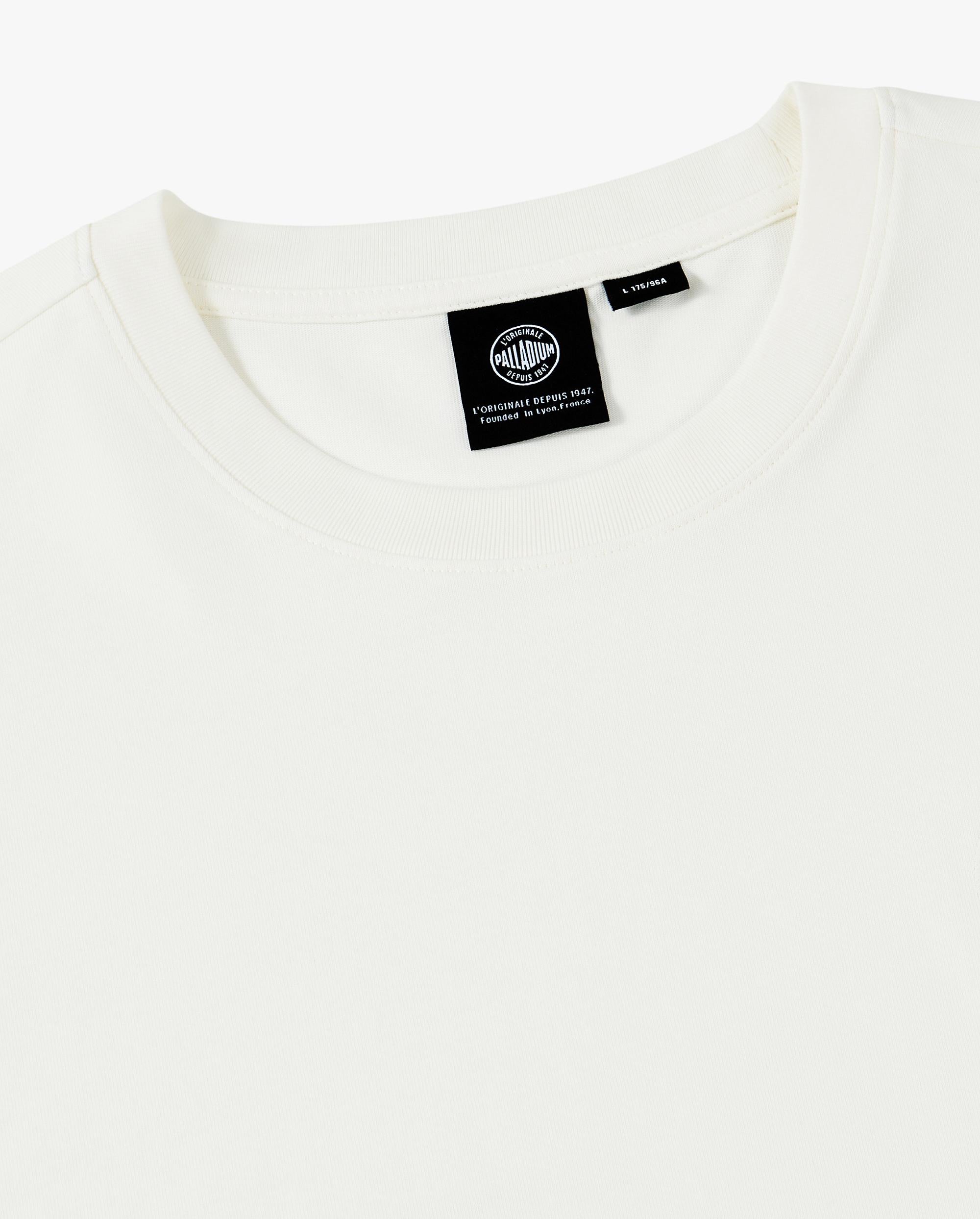 1012793-262 | MEN'S STRIPE LOOSE FIT COTTON LONG SLEEVES T-SHIRT | MARSHMALLOW