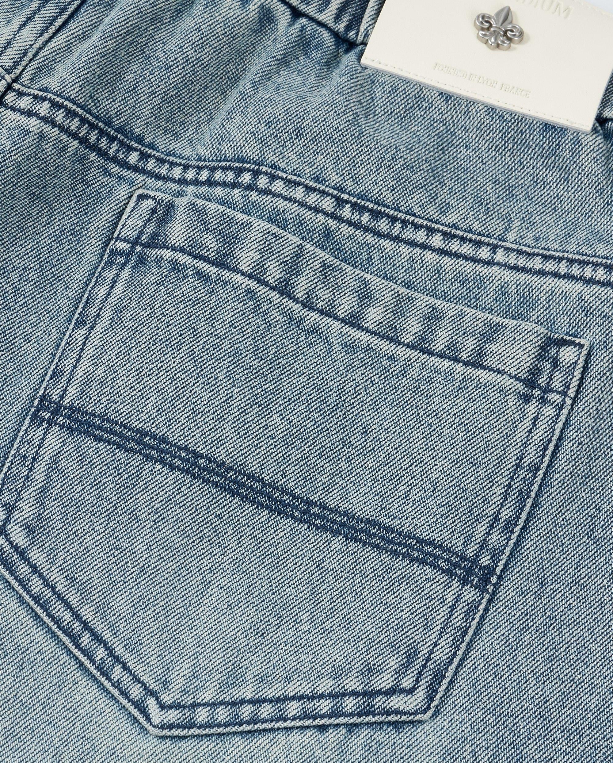 1012794-405 | MEN'S PALLADIUM LOGO WASHED DENIM JEANS | GLACIER LAKE