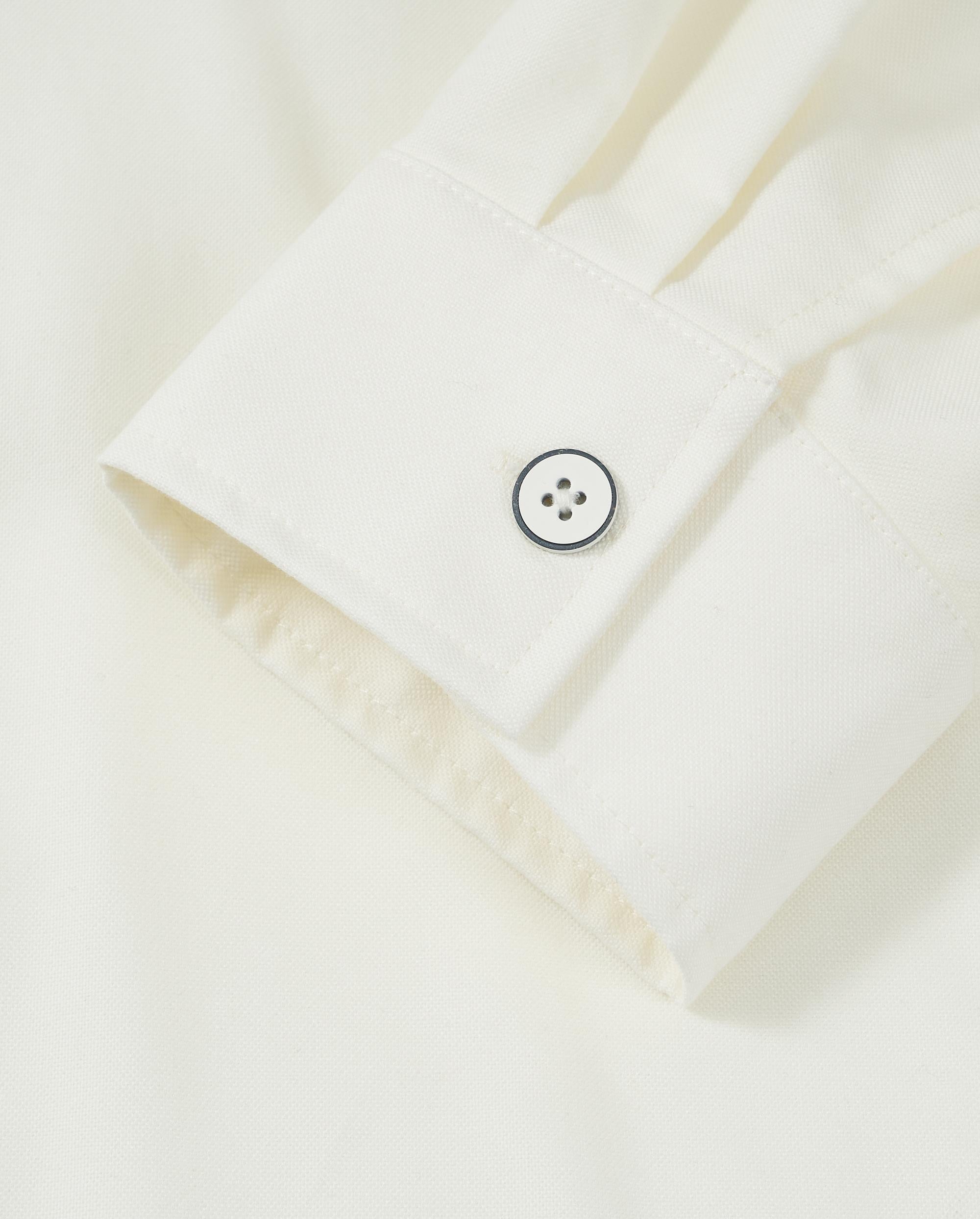 1012796-262 | MEN'S LOGO LOOSE FIT LONG SLEEVES COTTON SHIRT | MARSHMALLOW
