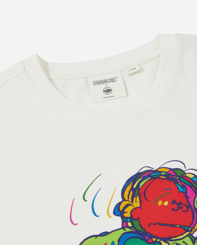 1013578-262 | PALLADIUM X SNOOPY LOGO LOOSE FIT COTTON T-SHIRT | MARSHMALLOW