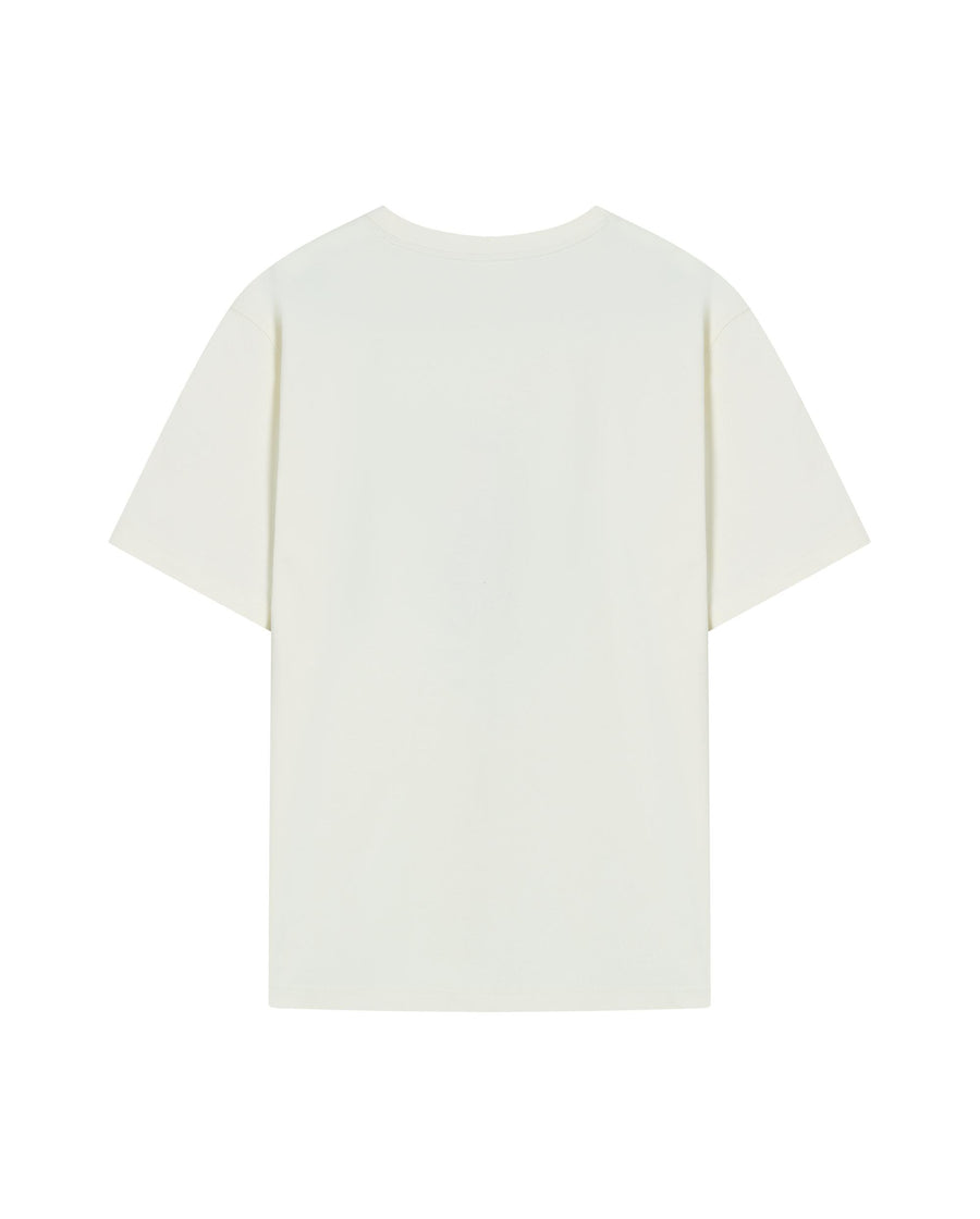 1013578-262 | PALLADIUM X SNOOPY LOGO LOOSE FIT COTTON T-SHIRT | MARSHMALLOW