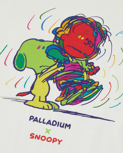 1013578-262 | PALLADIUM X SNOOPY LOGO LOOSE FIT COTTON T-SHIRT | MARSHMALLOW