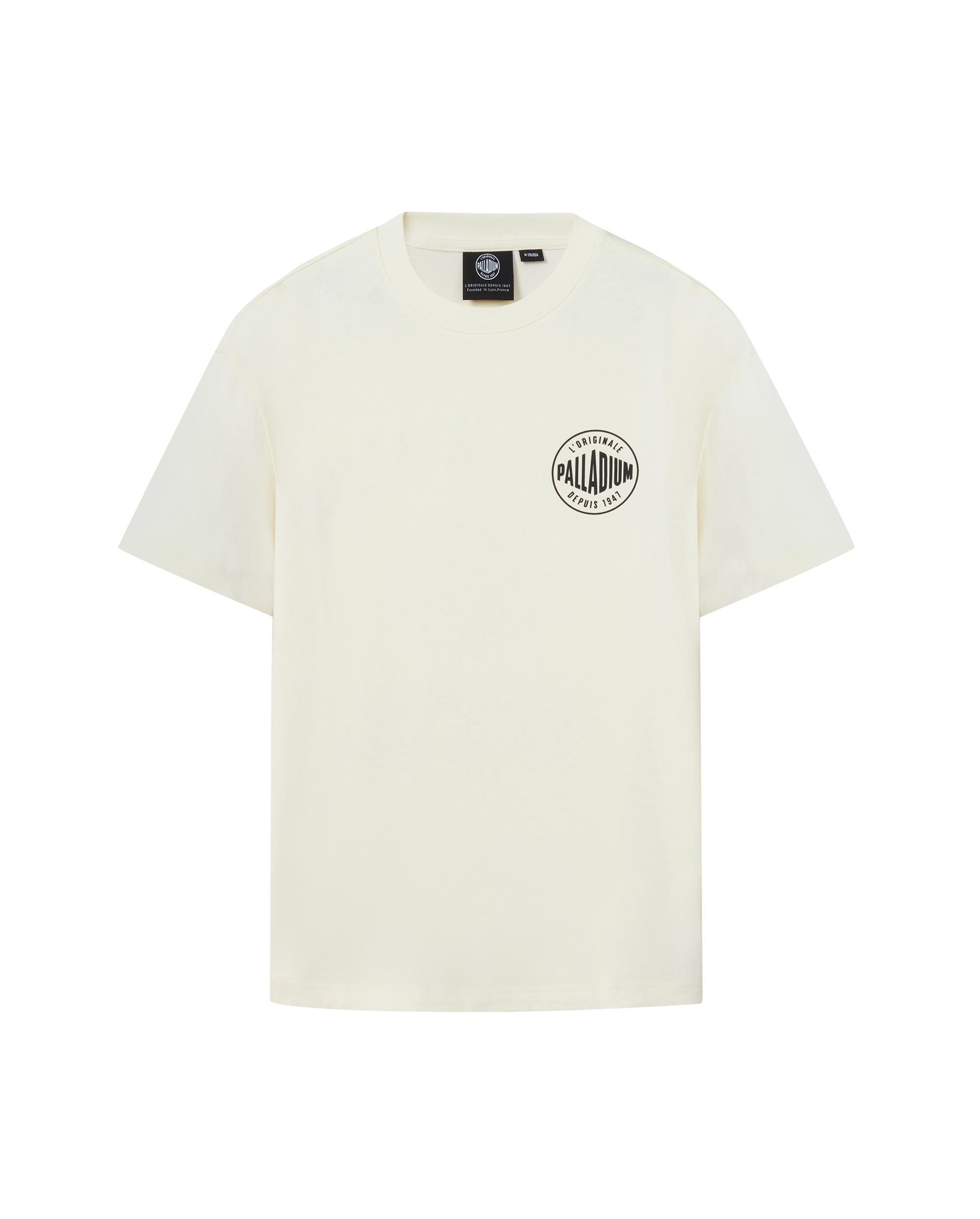 109644-232 | MEN'S HERITAGE PALLADIUM LOGO LOOSE FIT COTTON T-S | VANILLA ICE