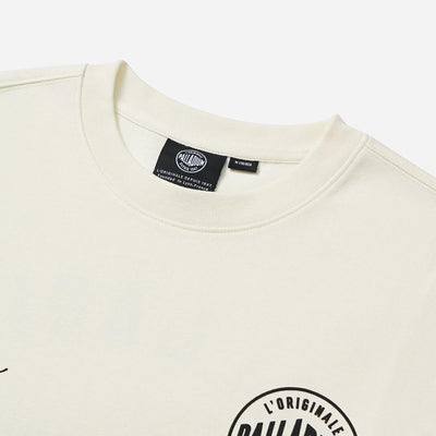 109647-262 | MEN'S VINTAGE PALLADIUM LOGO LOOSE FIT COTTON T-SH | MARSHMALLOW