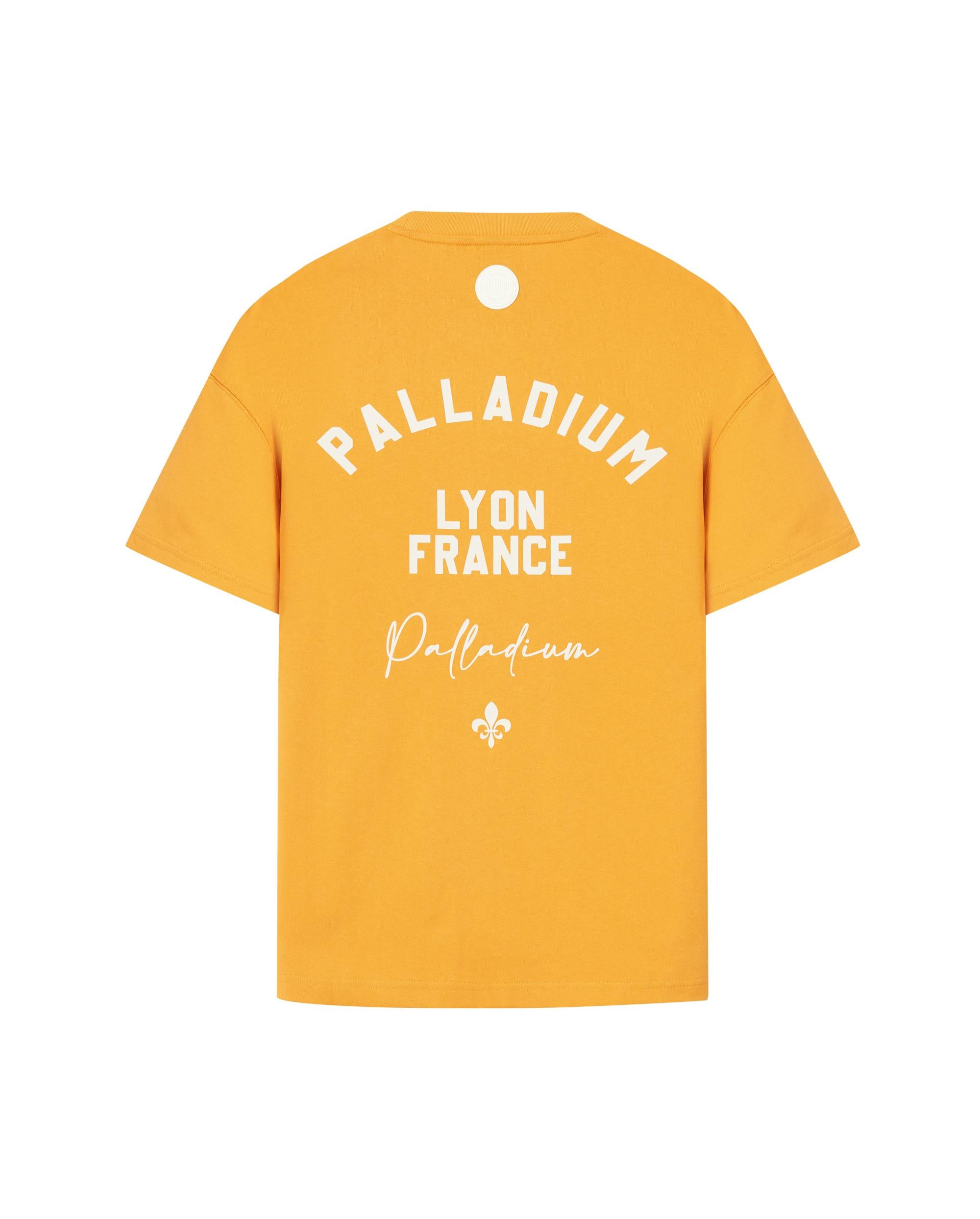 109647-706 | MEN'S VINTAGE PALLADIUM LOGO LOOSE FIT COTTON T-SH | SUNFLOWER