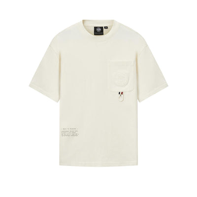 109653-262 | MEN'S URBAN PALLADIUM LOGO LOOSE FIT COTTON POCKET | MARSHMALLOW