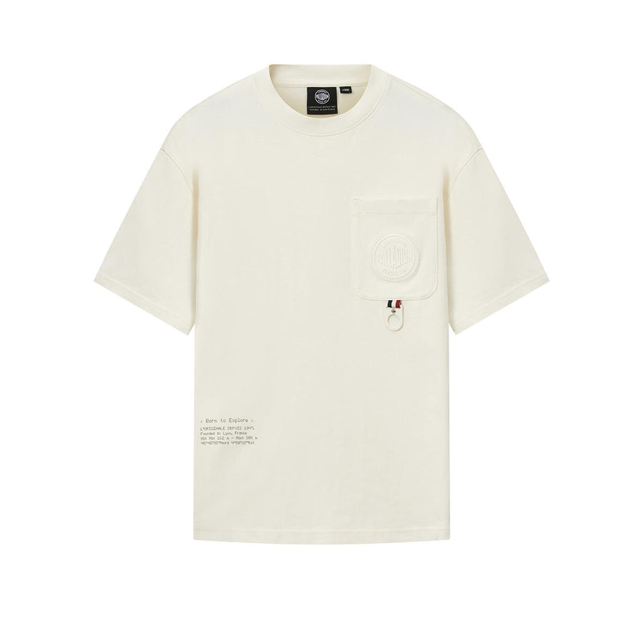 109653-262 | MEN'S URBAN PALLADIUM LOGO LOOSE FIT COTTON POCKET | MARSHMALLOW