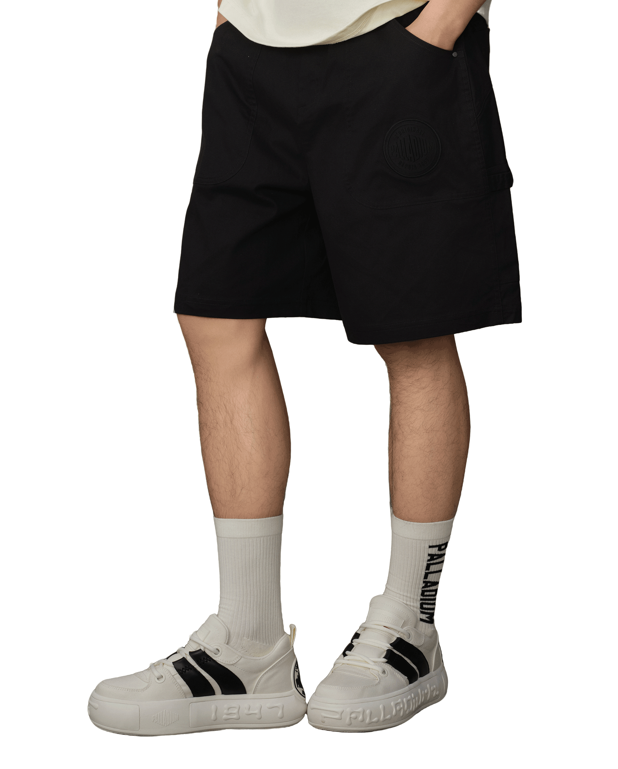 109687-032 | MEN'S PALLADIUM LOGO SHORTS | TAP SHOE