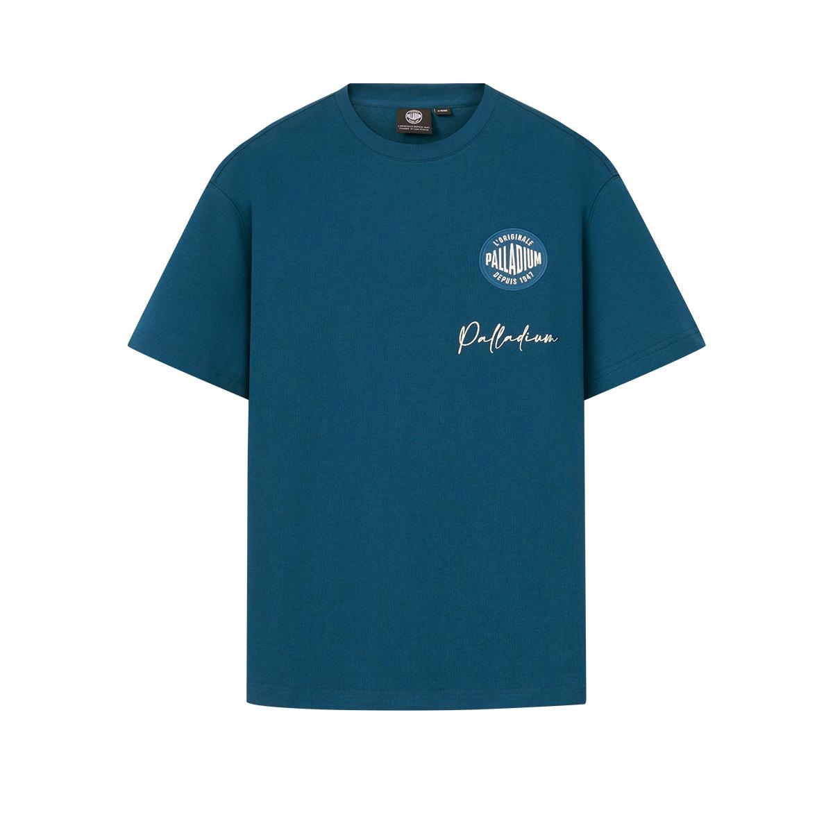 109735-469 | MEN'S VINTAGE PALLADIUM LOGO LOOSE FIT COTTON T-SH | LEGION BLUE