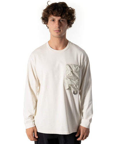 1711711-026 | UNISEX 3D POCKETS LONG SLEEVES T-SHIRT | FRESH GREY