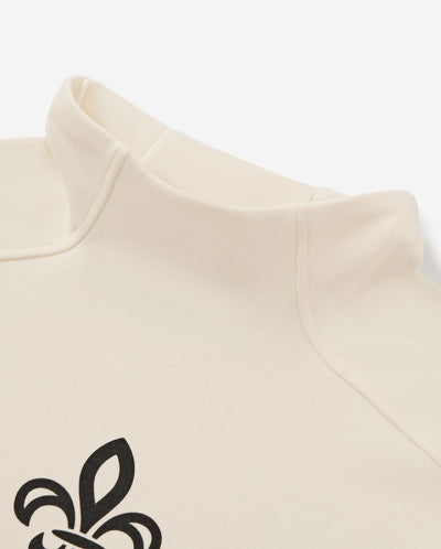 1910513-262 | WOMEN'S IRIS LOGO SLIM-FIT LONG SLEEVES T-SHIRT | MARSHMALLOW