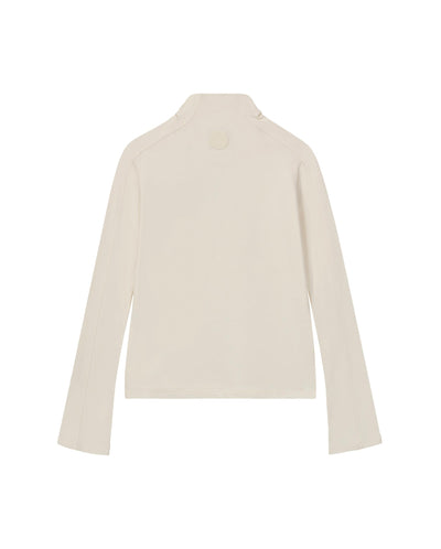 1910513-262 | WOMEN'S IRIS LOGO SLIM-FIT LONG SLEEVES T-SHIRT | MARSHMALLOW