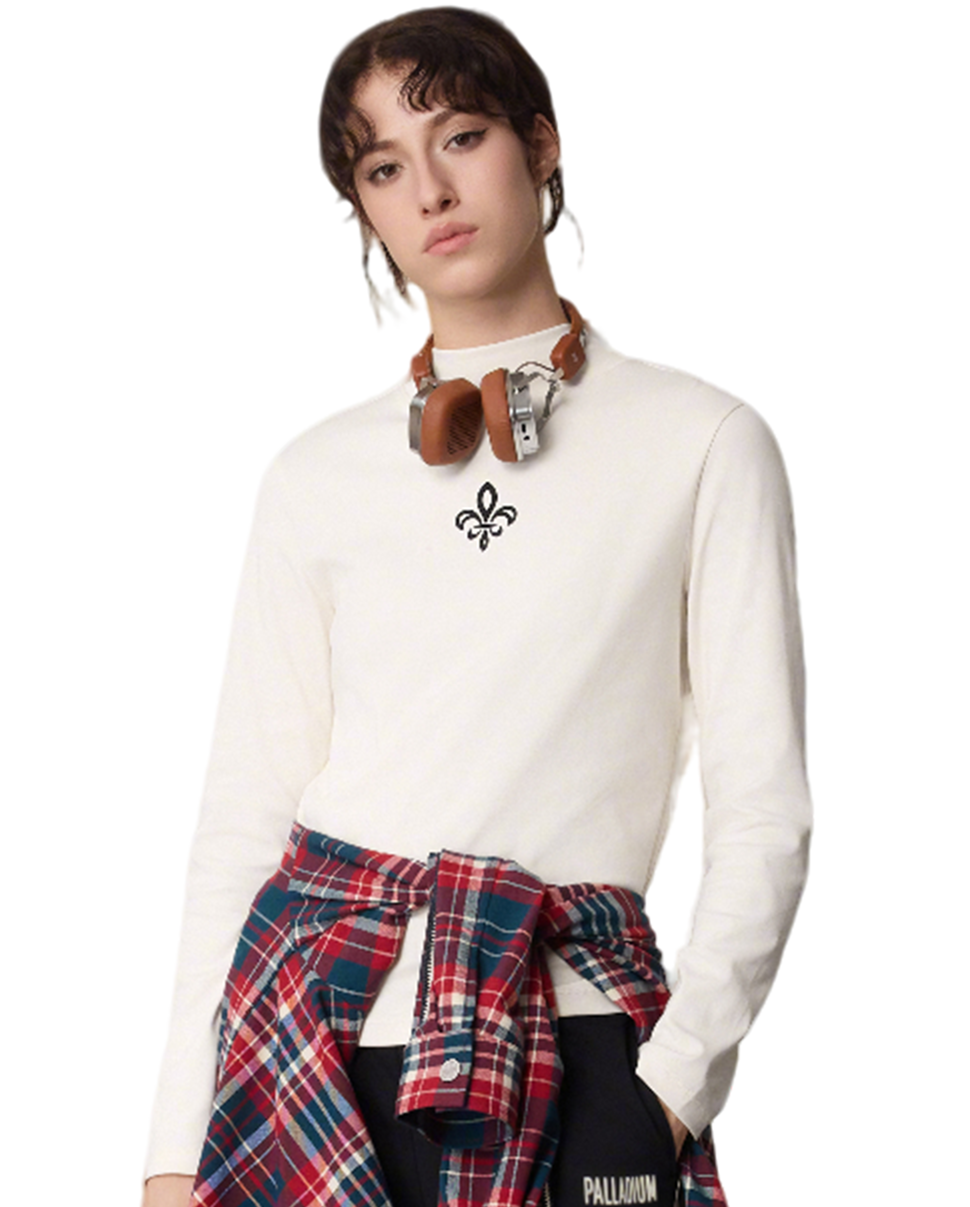1911377-262 | WOMEN'S IRIS LOGO LONG SLEEVES T-SHIRT | MARSHMALLOW