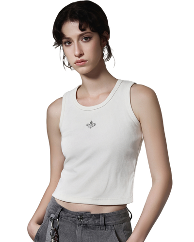 1911398-262 | WOMEN'S IRIS LOGO TANK TOP | MARSHMALLOW
