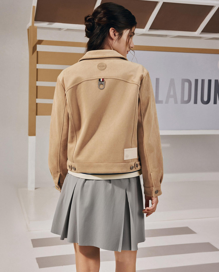 1911411-078 | WOMEN'S PALLADIUM LOGO A-LINE MINI SKIRT | WILD DOVE