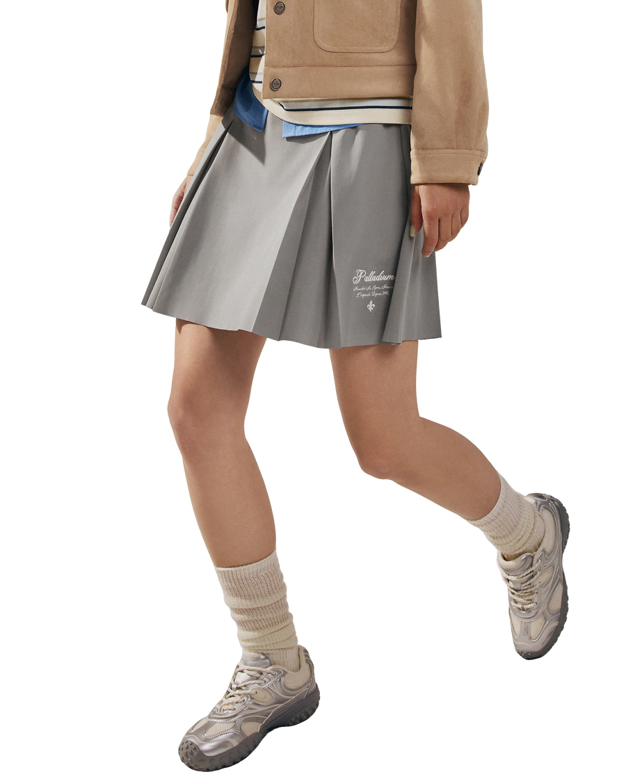 1911411-078 | WOMEN'S PALLADIUM LOGO A-LINE MINI SKIRT | WILD DOVE