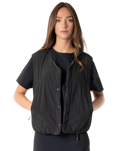 1911713-008 | WATER REPELLENT REVERSIBLE PADDED VEST JACKET | BLACK