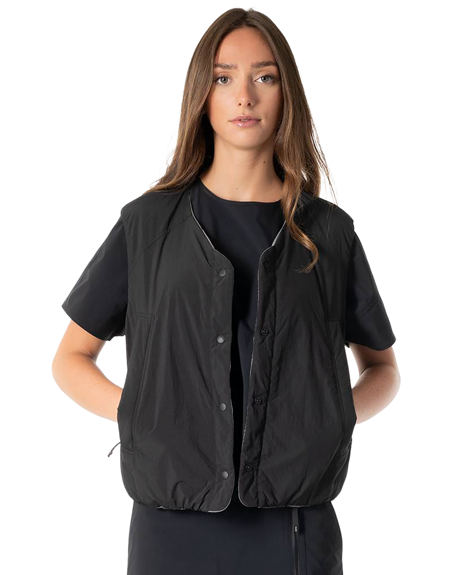 1911713-008 | WATER REPELLENT REVERSIBLE PADDED VEST JACKET | BLACK