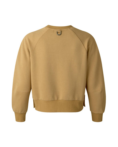 1911721-297 | WOMEN'S EMBROIDERED PALLADIUM THEME LOGO SWEATSHIR | HERITAGE CAMEL