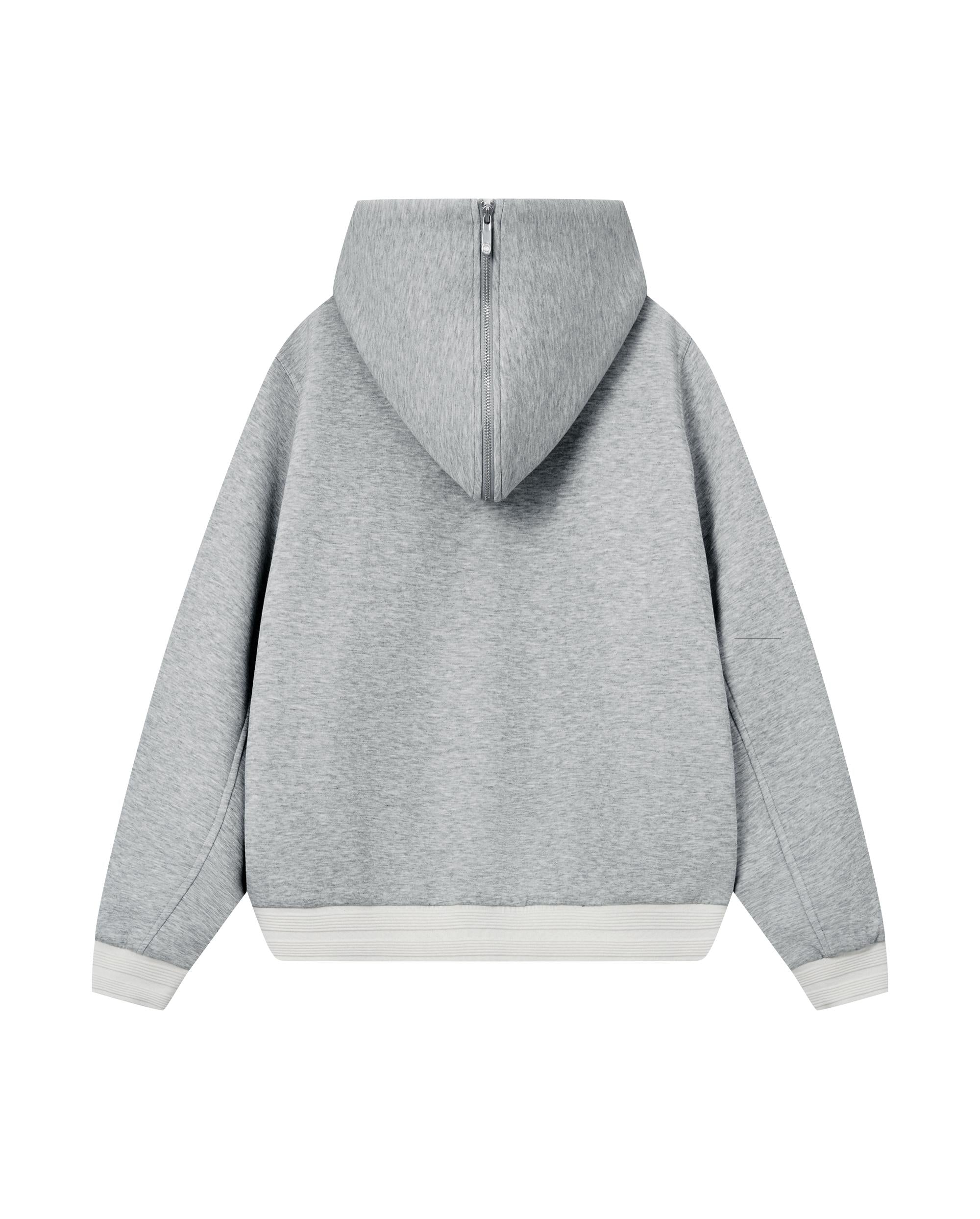 1911947-081 | WOMEN'S LOGO LOOSE FIT SAILOR COLLAR HOODED JACKET | GREY