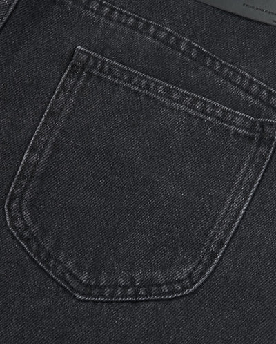 1911957-032 | WOMEN'S IRIS LOGO WIDED-LEG LIGHT WASH JEANS | TAP SHOE