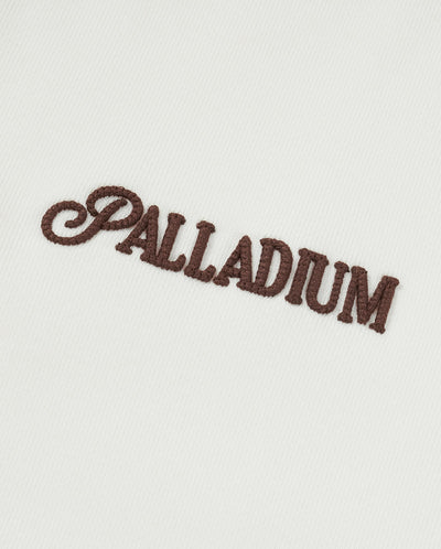 1911993-262 | WOMEN'S PALLADIUM IRIS LOGO SIDE TAPED COTTON SWEA | MARSHMALLOW