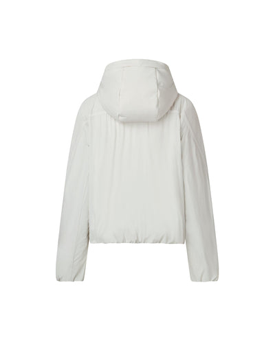 1912829-105 | WOMEN'S PALLADIUM LOGO LOOSE FIT PADDED JACKET | WHITE ONYX