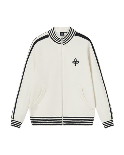 1912838-262 | WOMEN'S IRIS LOGO SIDE TAPED JACKET CARDIGAN | MARSHMALLOW