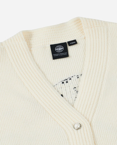 1912839-232 | WOMEN'S IRIS LOGO CNY THEME PRINTED CARDIGAN | VANILLA ICE