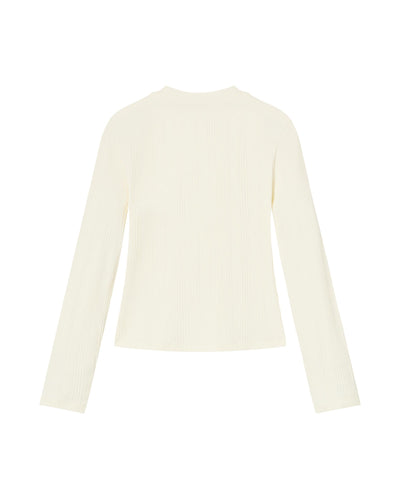 1912845-232 | WOMEN'S CNY THEME HENLEY COLLAR KNITWEAR | VANILLA ICE
